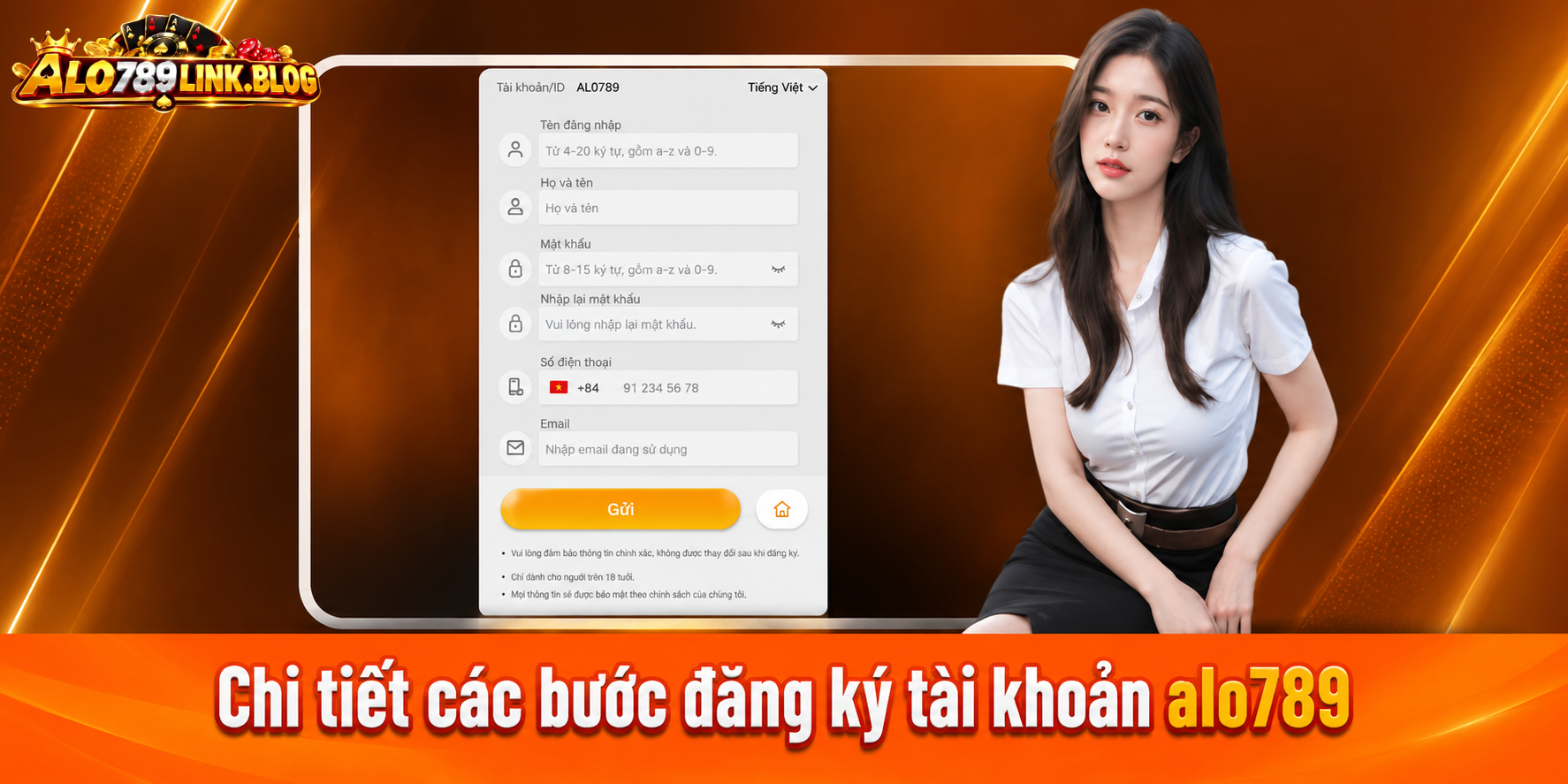 Hướng dẫn chi tiết đăng ký Alo789 từng bước